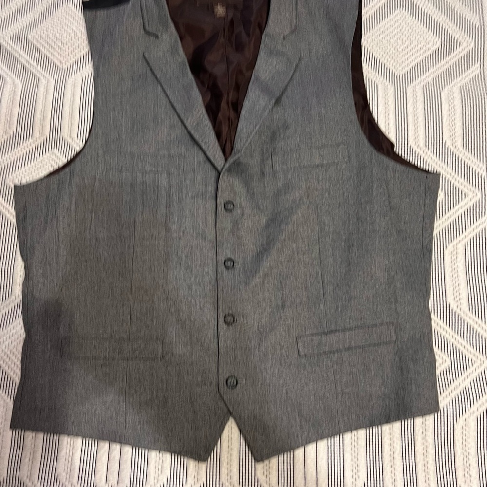 Tasso Elba Charcoal Suit Vest